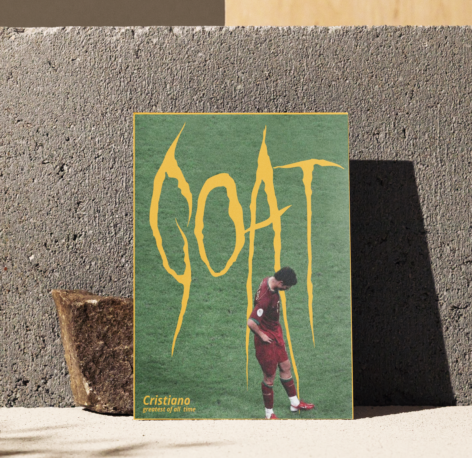 Cristiano Ronaldo CR7 Goat Poster | Premium Matte 300 GSM