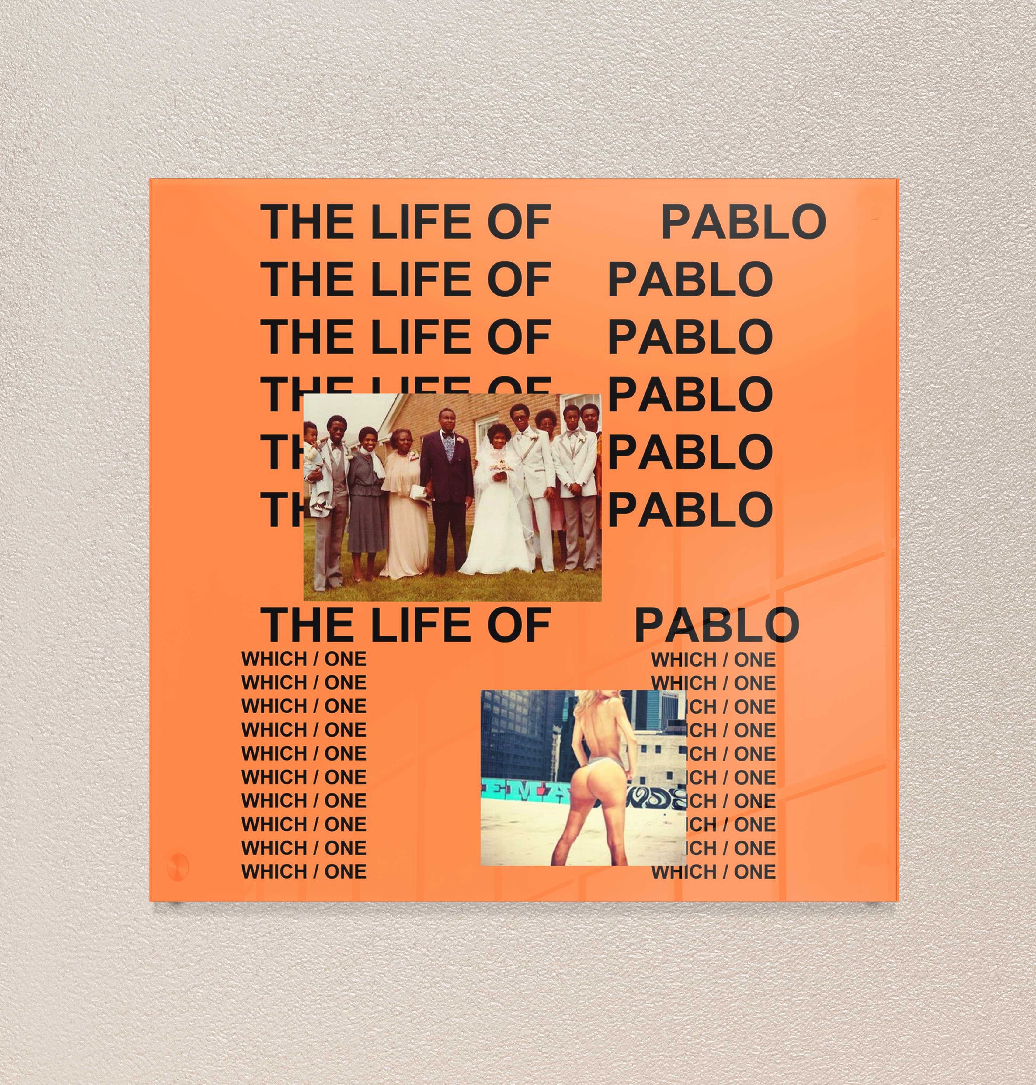The Life Of Pablo Acrylic Plaque | Album Cover Poster